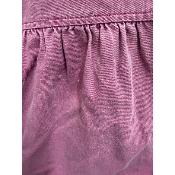 VTG Sun Belt Denim Maxi Shirt Dress Womens XL pink Button Front Cottagecore FLAW - Picture 8 of 8